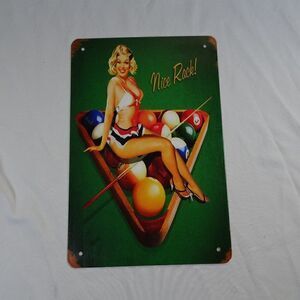 Nice Rack! Thin Metal Sign 12inx8in